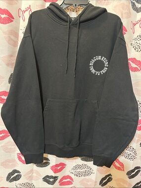 Volcom Black Crewneck Hoodie with Small Chest Logo